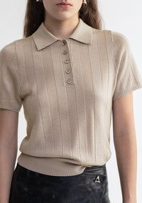 Tosca polo shirt in wool - Mist