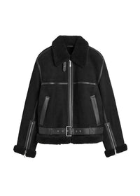 SHEARLING AVIATOR JACKET