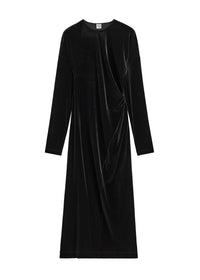 TWISTED VELVET DRESS