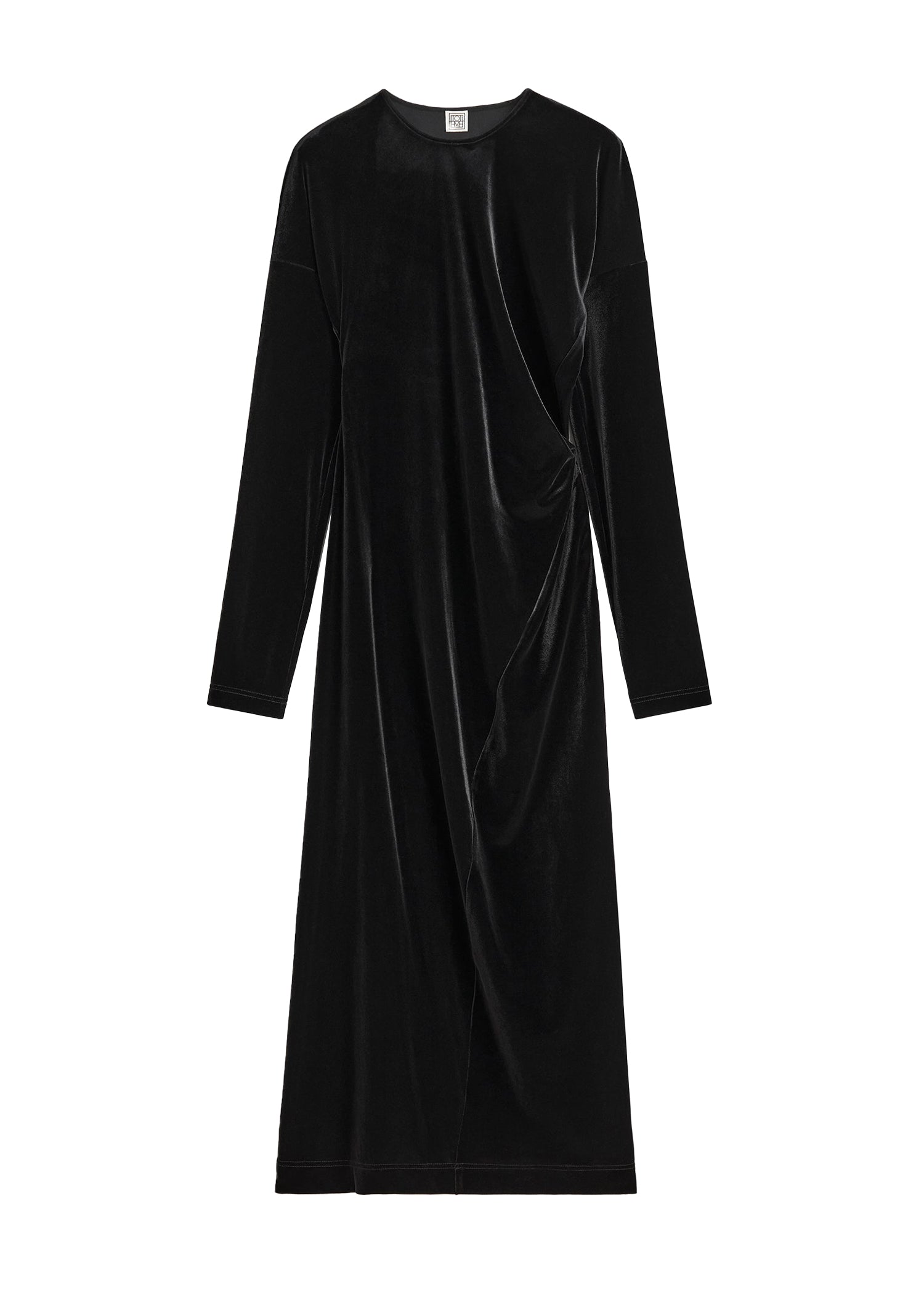 TWISTED VELVET DRESS