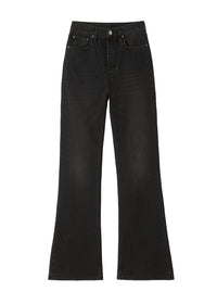 Pantalon flare à pattes d'oie en denim - Faded Black