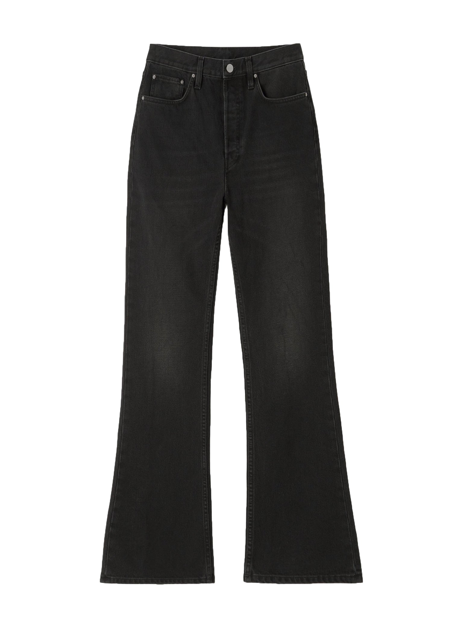 Pantalon flare à pattes d'oie en denim - Faded Black