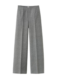 Pantalon large en laine - Grey Melange