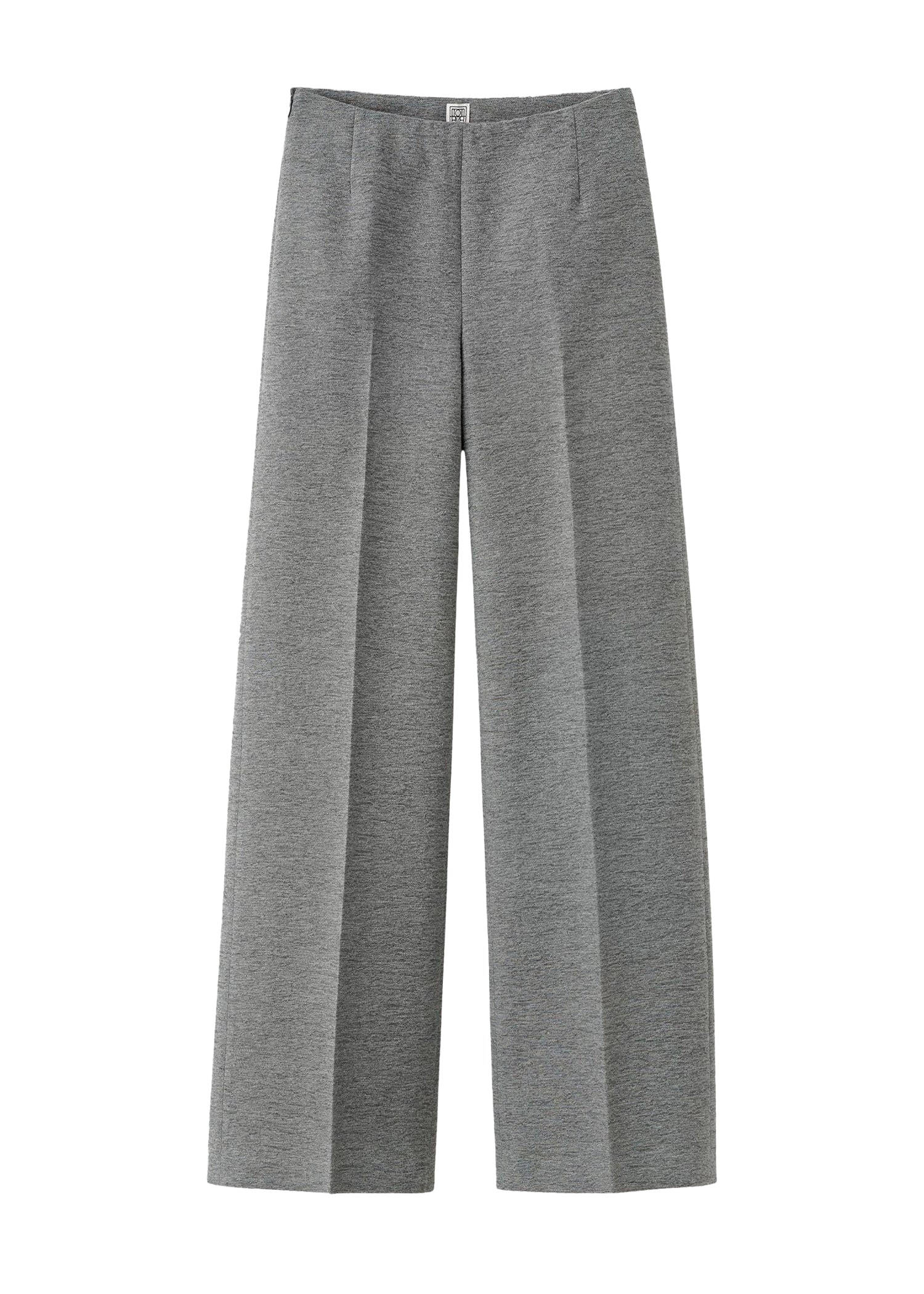 Pantalon large en laine - Grey Melange