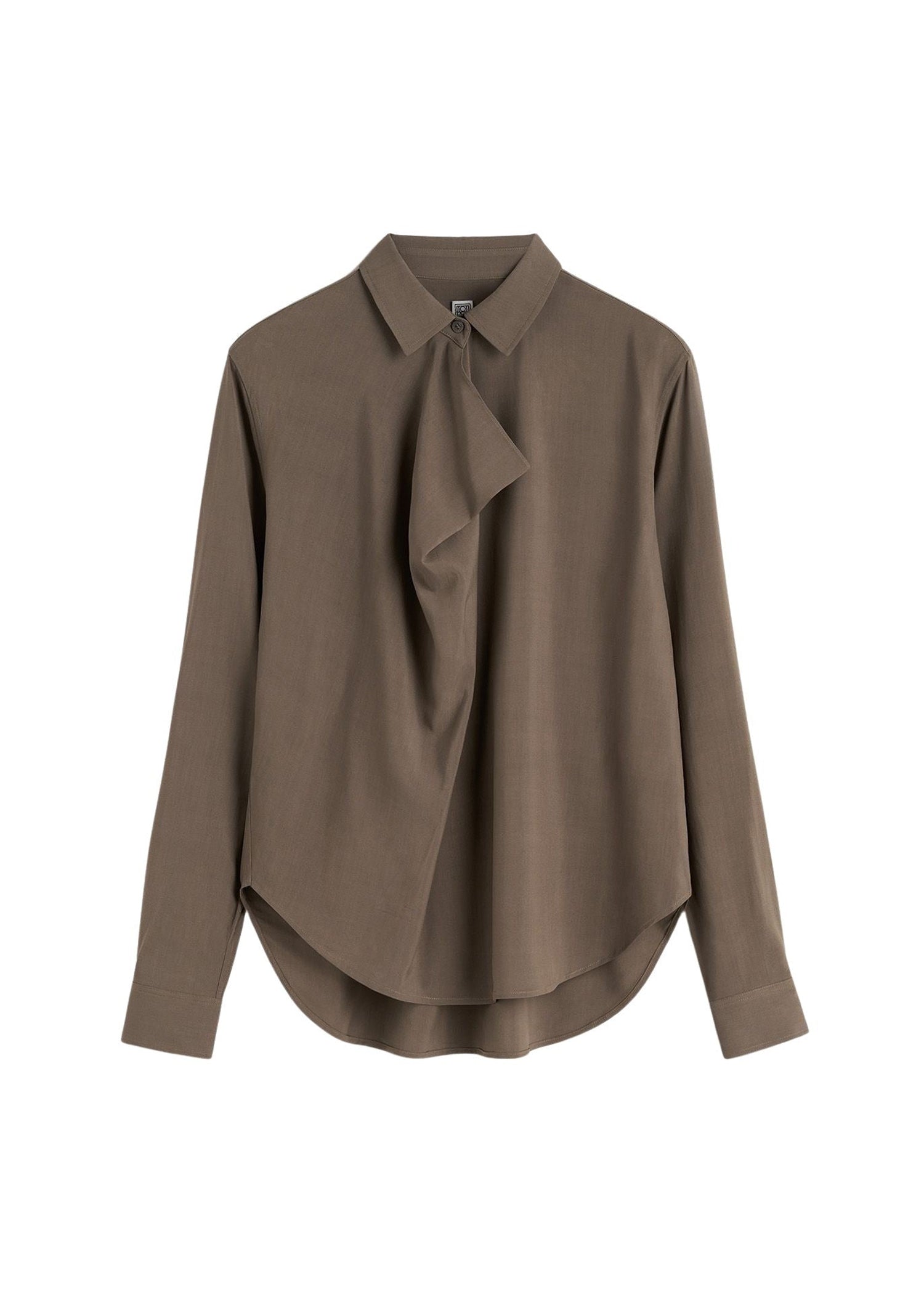 Chemise drapée à col bénitier - Ash