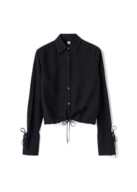 Chemise à cordon de serrage - Black