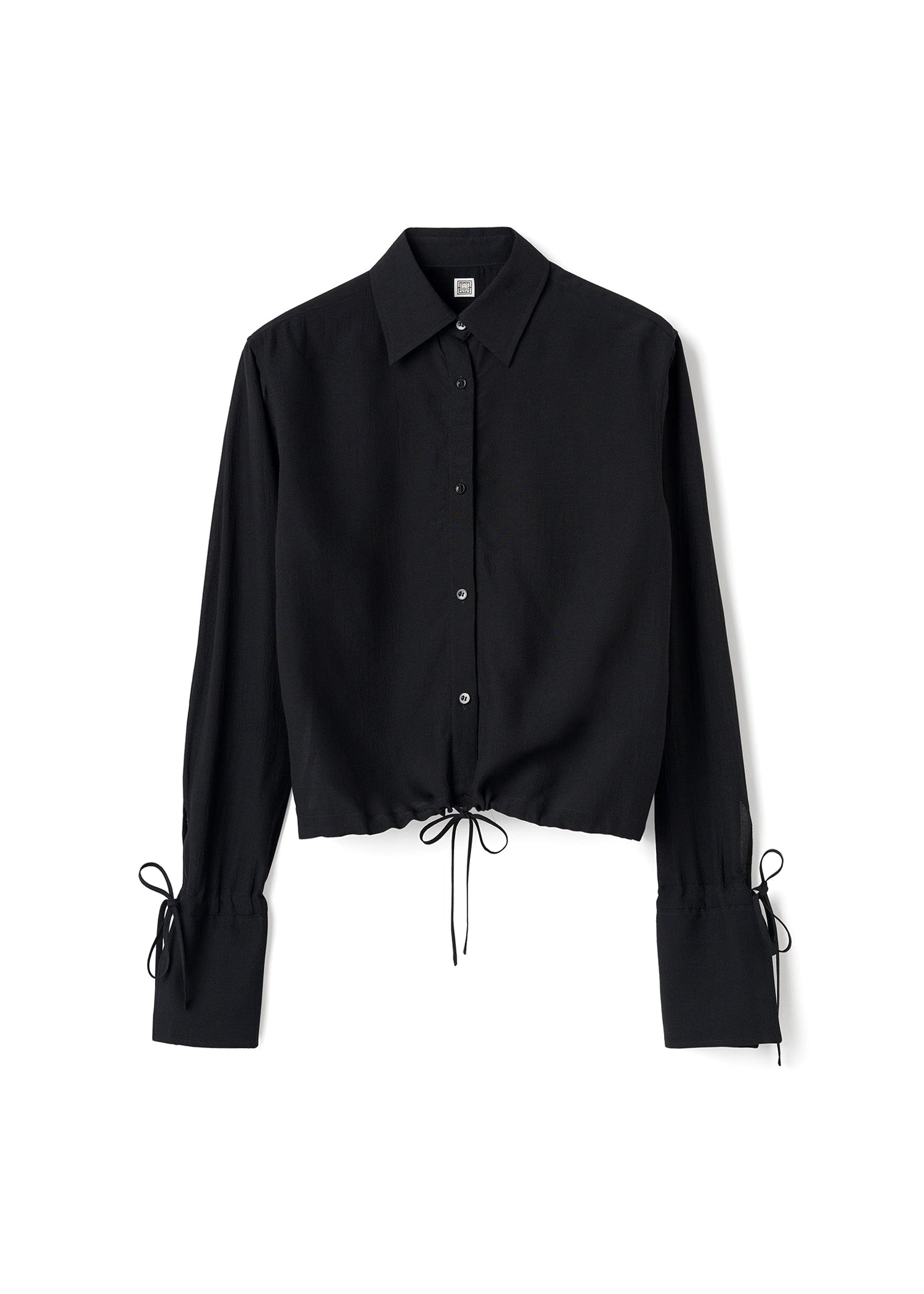 Chemise à cordon de serrage - Black