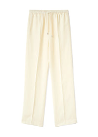 Pantalon à cordon de serrage pressé - Vanilla