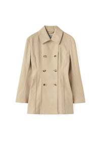 Structured buttoned jacket - Overcast Beige