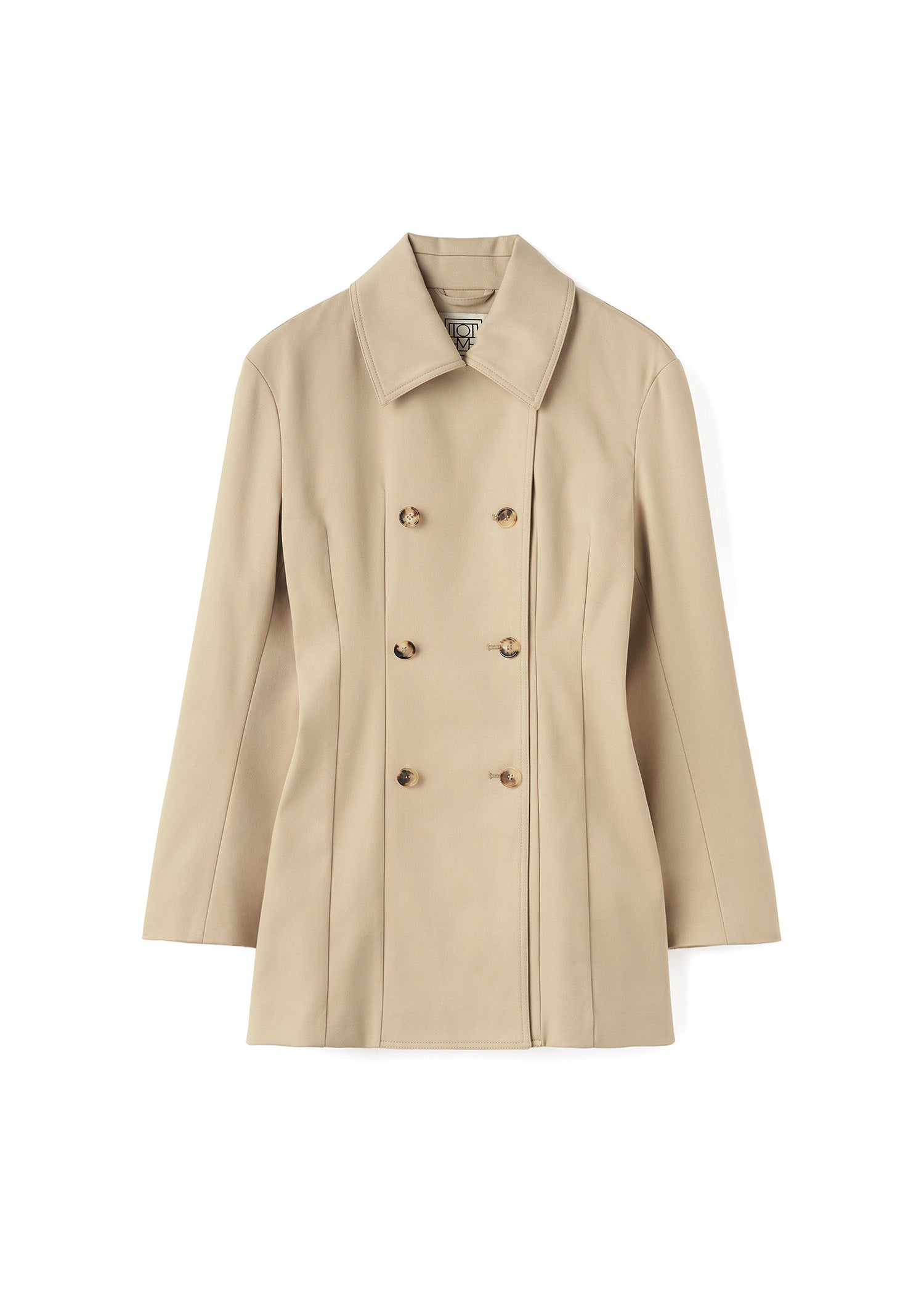 Structured buttoned jacket - Overcast Beige