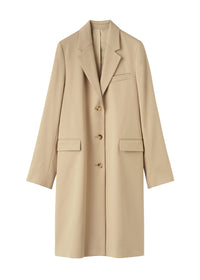 Manteau à simple boutonnage - Overcast Beige