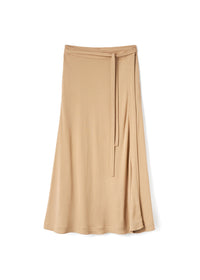 Jupe longue portefeuille à taille nouée - Nutmeg