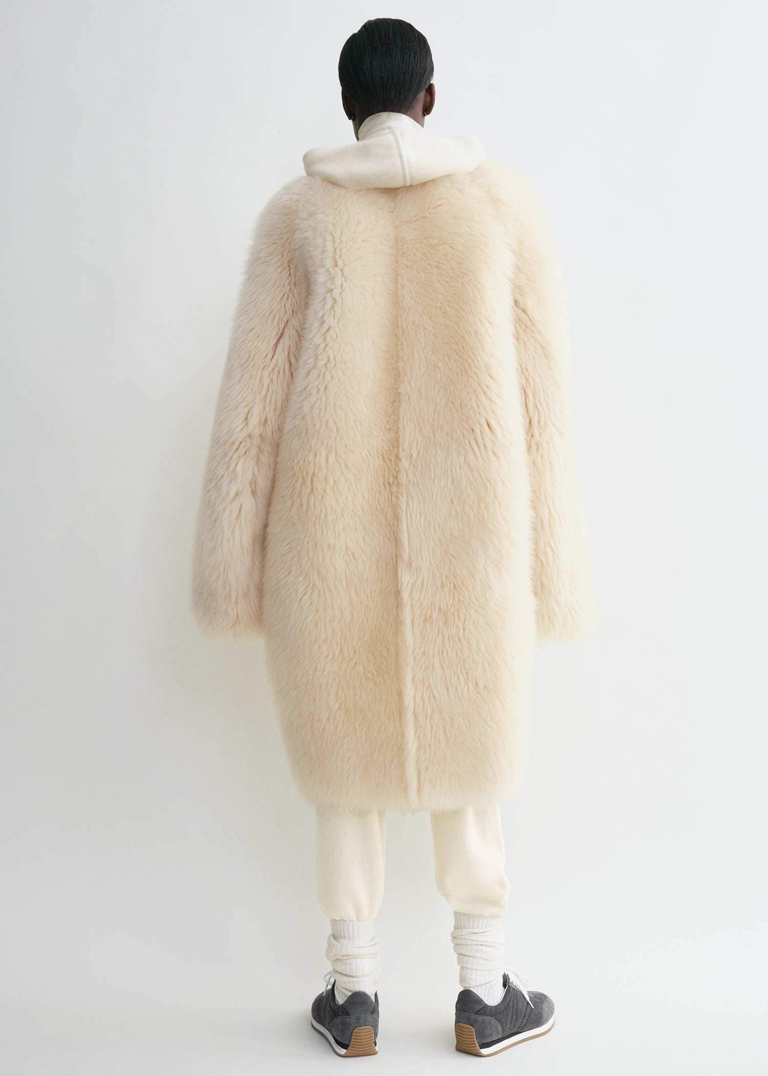 TWO-WAY SHEARLING COAT