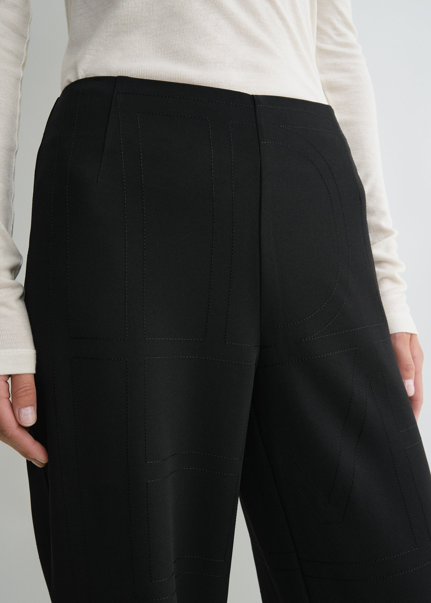 MONOGRAM CADY TROUSERS