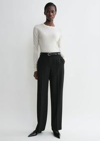 STRAIGHT TAILORED TROUSERS