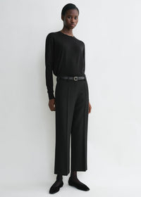 STRAIGHT CROPPED TROUSERS