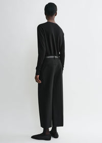 STRAIGHT CROPPED TROUSERS