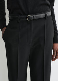 STRAIGHT CROPPED TROUSERS