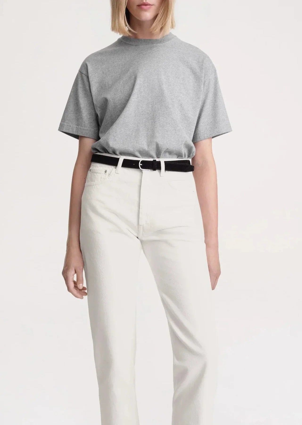 Pantalon à coutures torsadées en denim - Off White