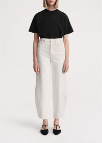 Pantalon à pattes de baril en denim  - Off White