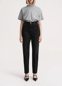 Pantalon fuselé en denim - Coated Black