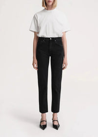 Pantalon à coutures torsadées en denim - Black Rinse