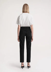 Pantalon à coutures torsadées en denim - Black Rinse