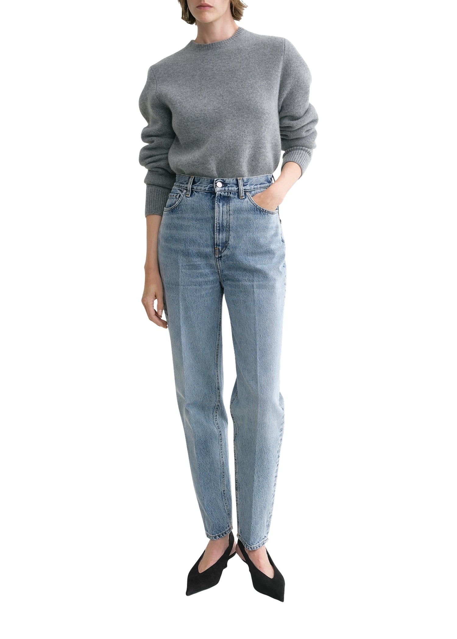 TAPERED LEG DENIM