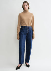 WIDE TAPERED LEG DENIM