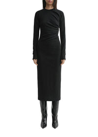 Robe en jersey torsadé - Black