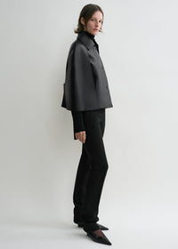 DOUBLE LEATHER CAPE