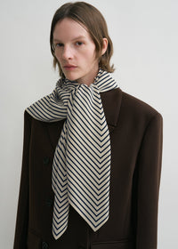 SIGNATURE MONOGRAM SILK BLANKET SCARF