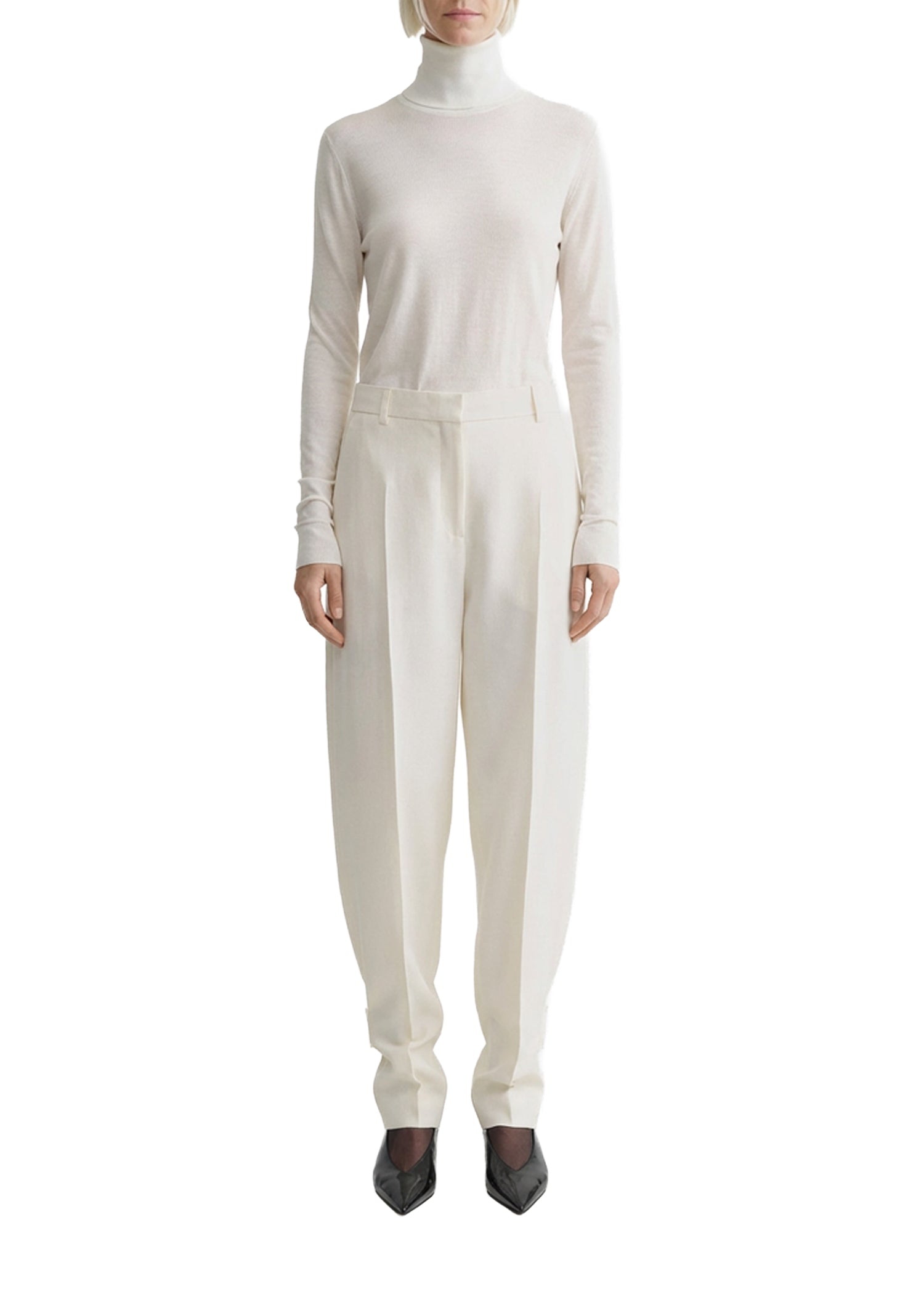BUCKLED SLOUCH TROUSERS