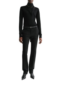 LOW-WAIST SLIM TROUSERS