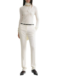 LOW-WAIST SLIM TROUSERS