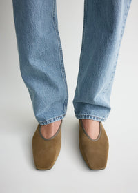 MINIMALIST SUEDE BALLERINAS