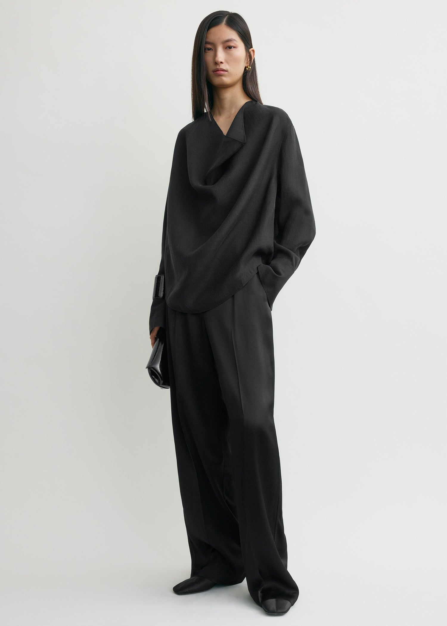 COWL BLOUSE