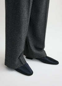 SATIN ANKLE BOOTS