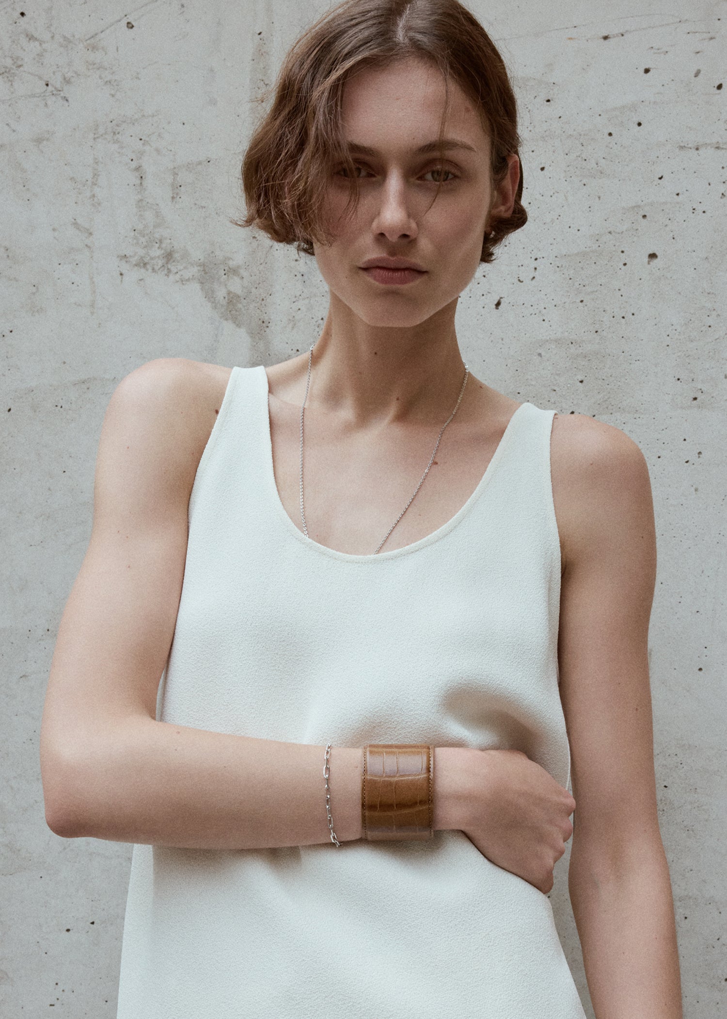 CROCO-EMBOSSED CUFF