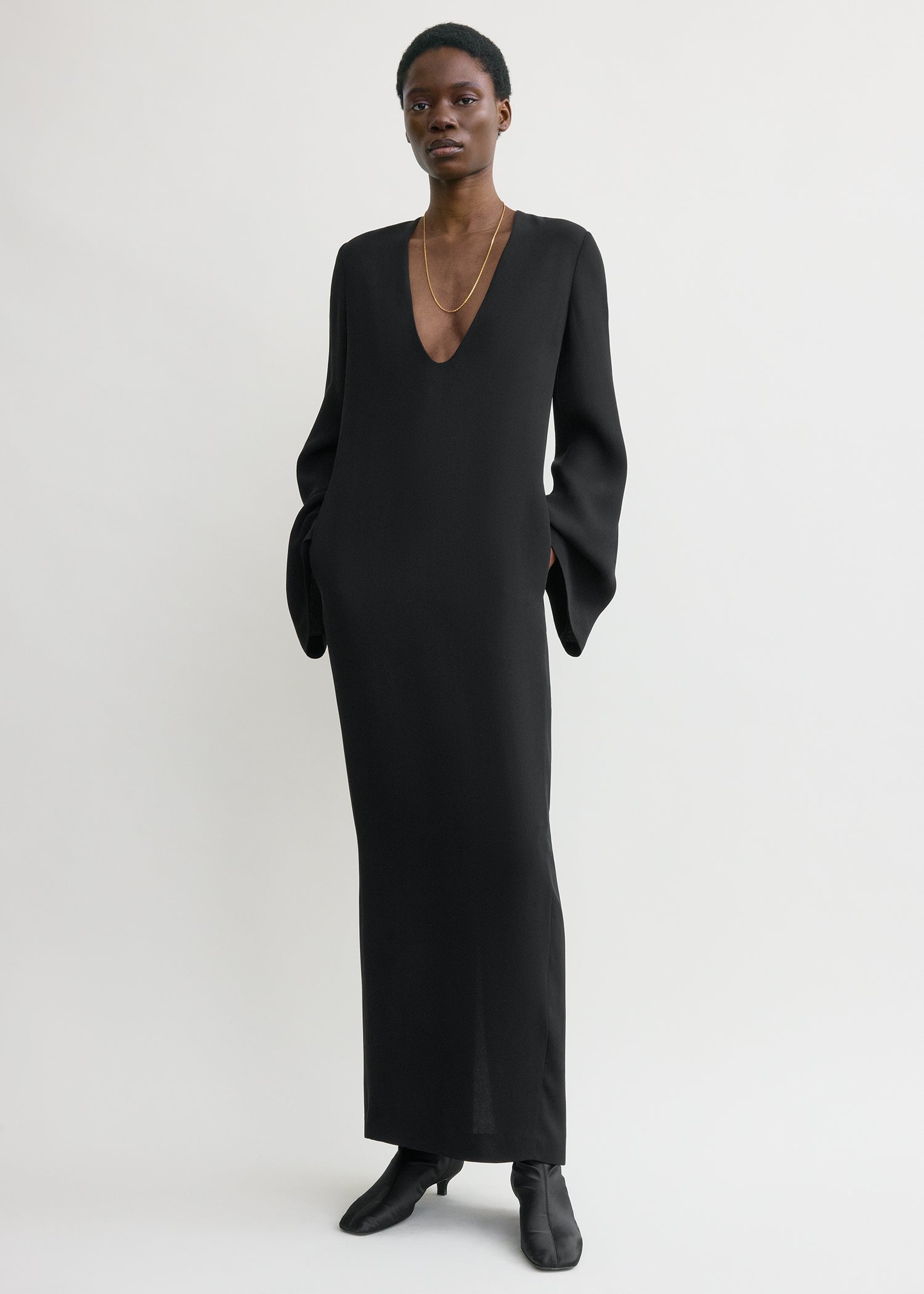 BELL-SLEEVE DRESS