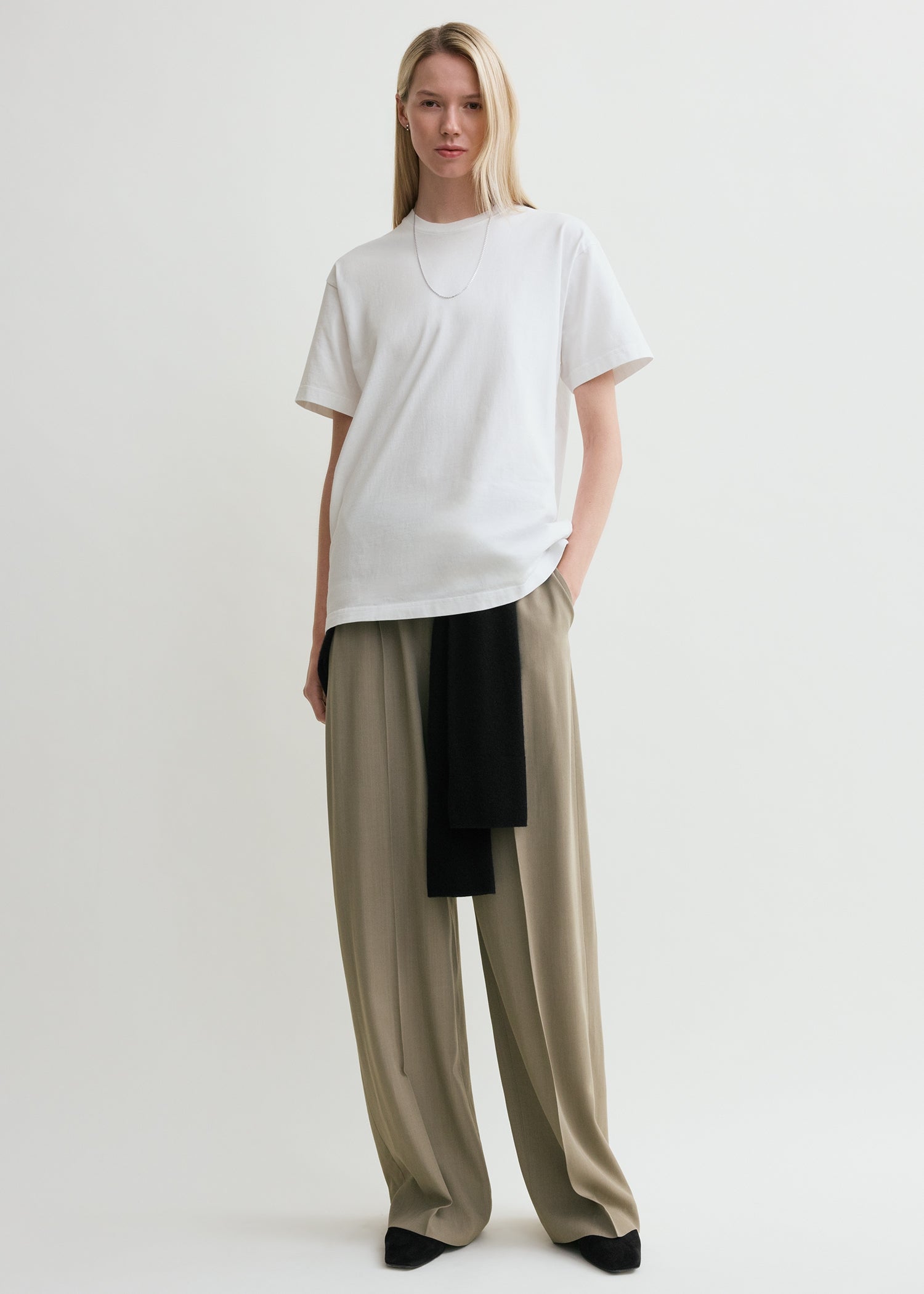 STRAIGHT COTTON TEE