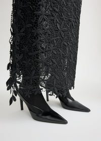 LEATHER STILETTO PUMPS