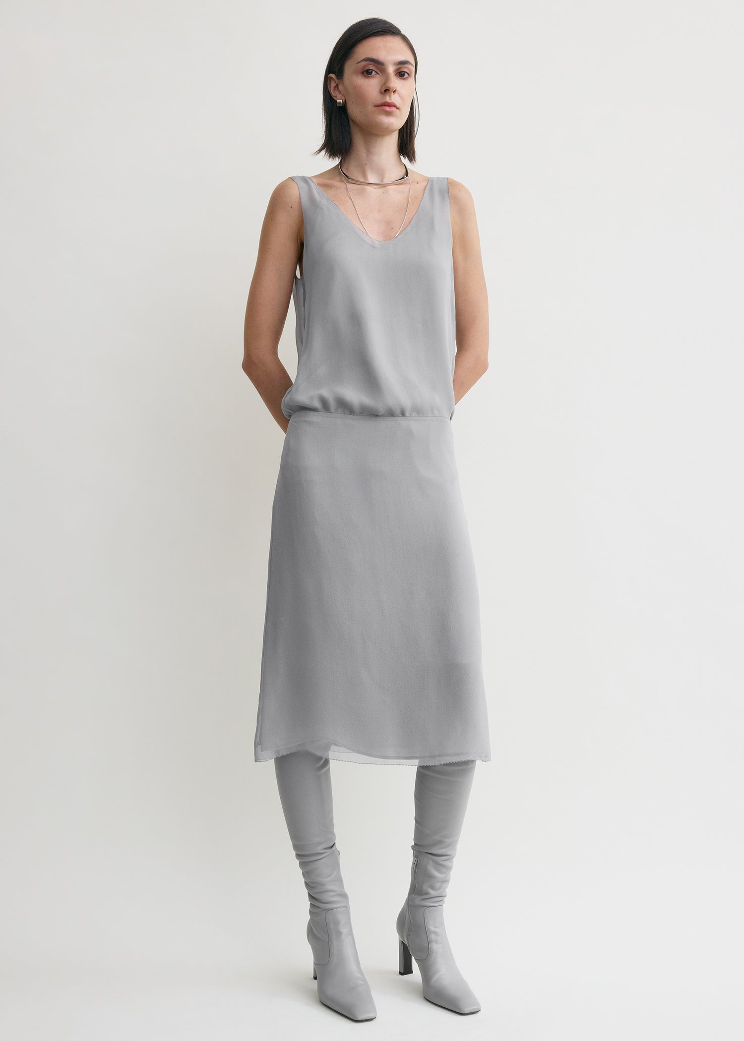 CHIFFON SLIP SKIRT