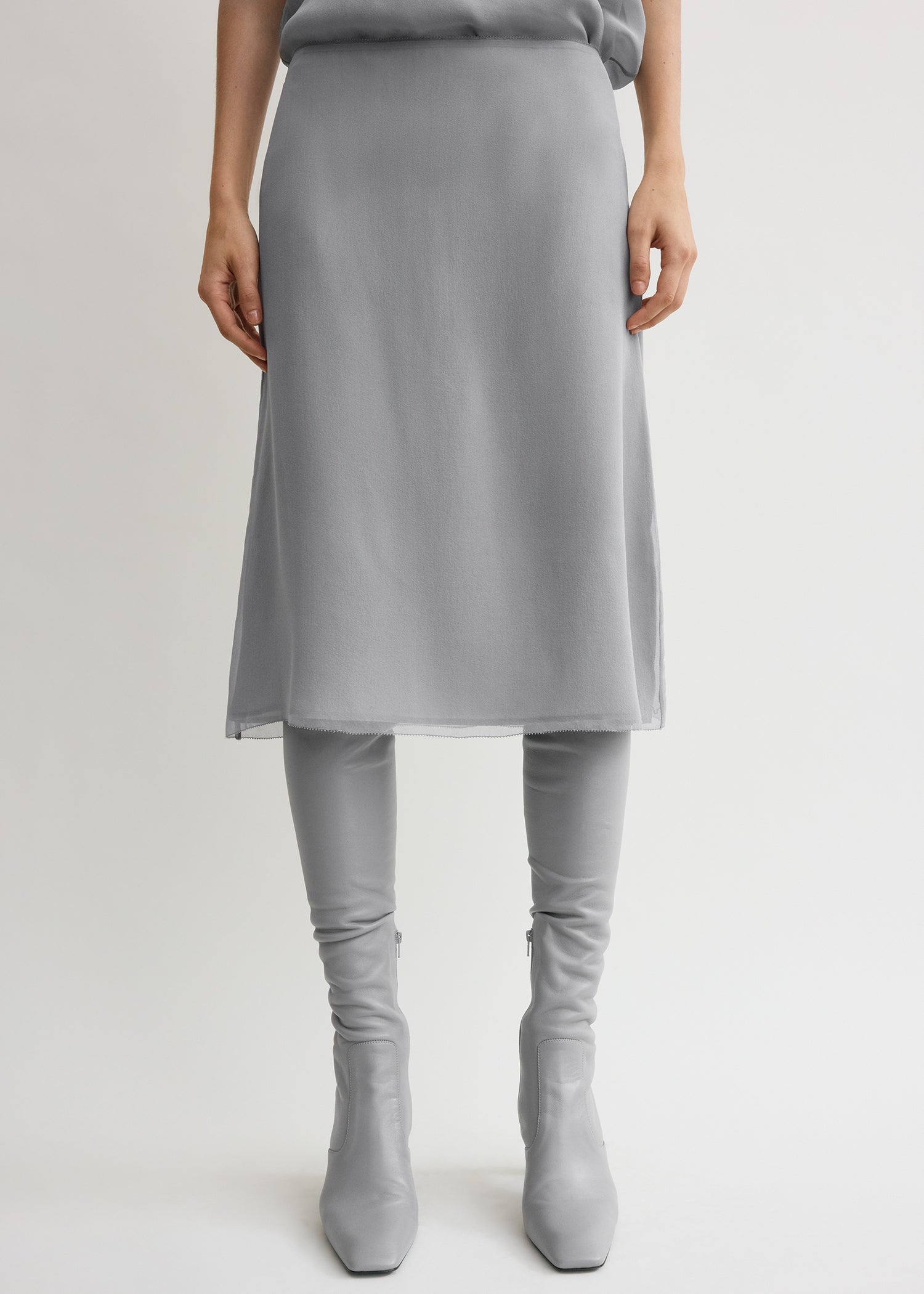 CHIFFON SLIP SKIRT