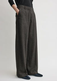 WIDE FLANNEL TROUSERS