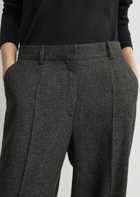 WIDE FLANNEL TROUSERS