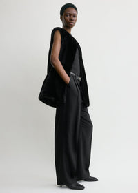 PLUSH SHEARLING VEST