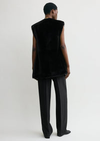 PLUSH SHEARLING VEST
