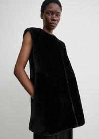 PLUSH SHEARLING VEST