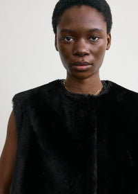 PLUSH SHEARLING VEST